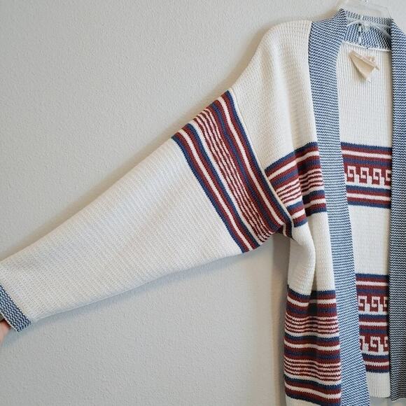 Urban Outfitters Kassi Stripe Open Front Cardigan Sweater Sz XS - Picture 2 of 6